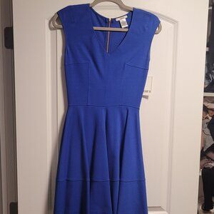 Blue skater dress